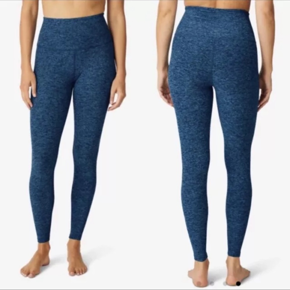 Women's Blue High-Waisted Leggings